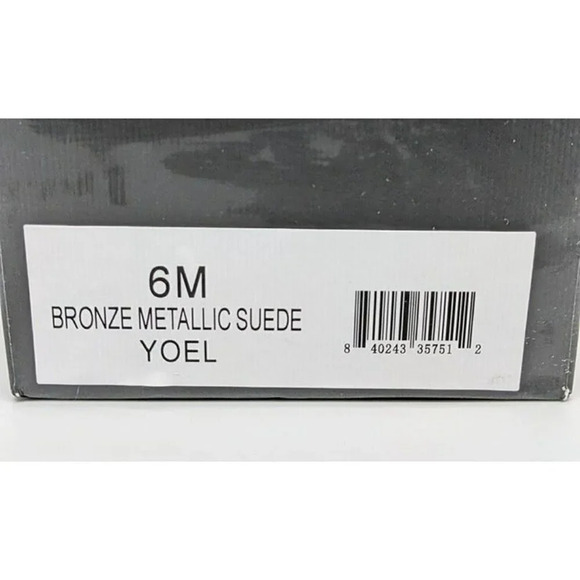 NIB J/Slides Yoel Women's Bronze Metallic Suede Sandals Size 6 M (MSRP $128) - Picture 6 of 6